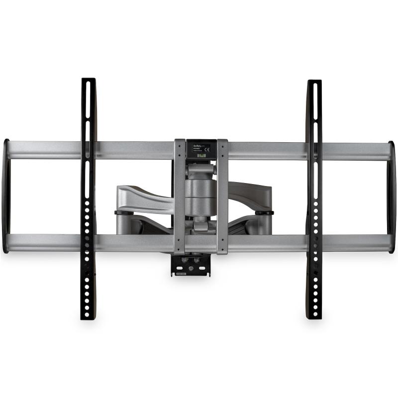StarTech.com Full Motion TV Wall Mount - Heavy Duty Articulating TV Wall Mount Bracket for 32" to 75" (165lb/75kg) VESA Display - Universal Adjustable Tilt/Swivel Flat Screen Arm - Silver - TAA