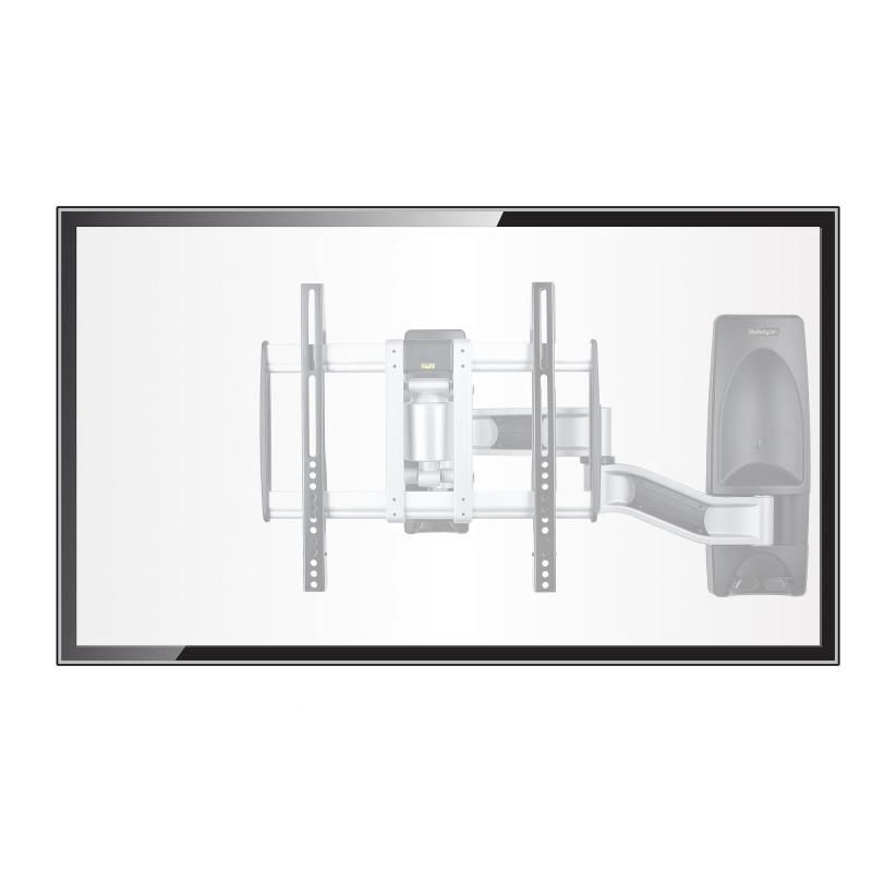 StarTech.com Articulating TV Wall Mount, VESA Wall Mount, Supports 26 to 65 inch/99lb/Flat/Curved TVs, Retractable Low Profile Wall Mount TV Bracket, Adjustable Corner TV Wall Mount - TAA 4