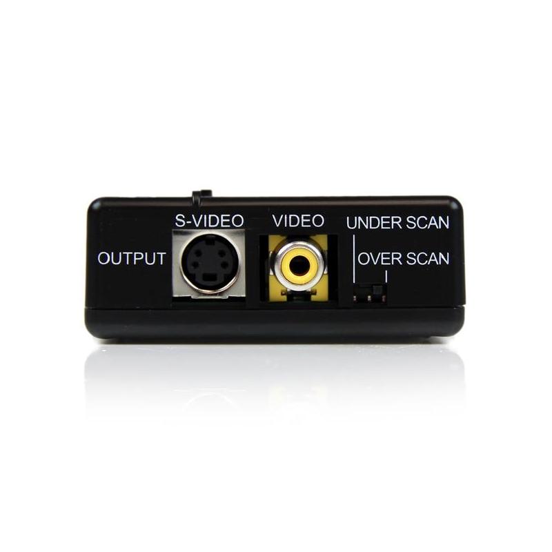 StarTech.com High Resolution VGA to Composite (RCA) or S-Video Converter - PC to TV - TAA 4