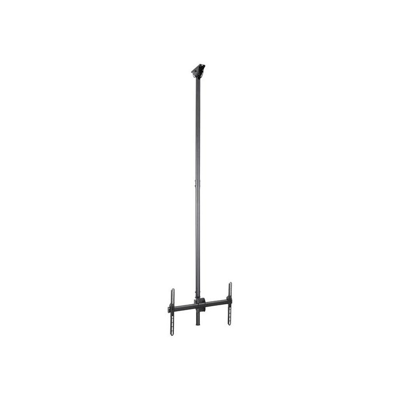 StarTech.com TV Ceiling Mount - Full-Motion Universal Hanging Single Screen Mount with Adjustable Telescopic Long Pole - Tilt / Swivel - VESA Bracket for 32”-75" Displays