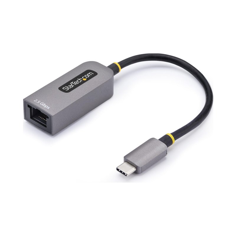 StarTech.com 2.5GbE USB-C to Ethernet Adapter, NBASE-T NIC, USB 3.0 Type-C 2.5/1G Multi Speed Network, Thunderbolt Compatible, Windows & Mac