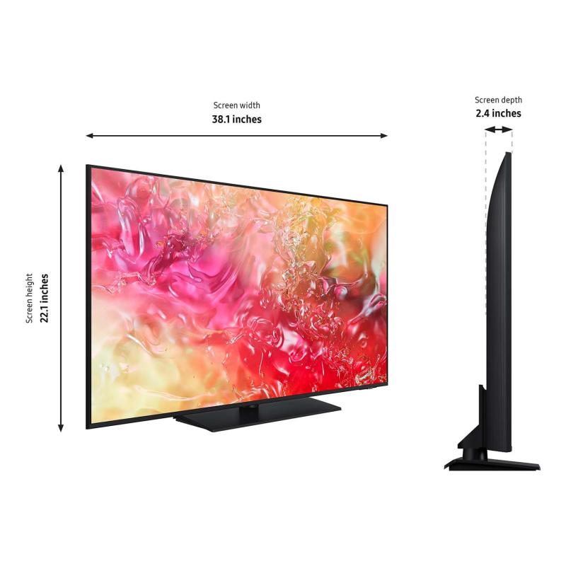 Samsung HU7010F HG43U701FNF 109.2 cm (43") 4K Ultra HD Smart TV Grey 20 W 4
