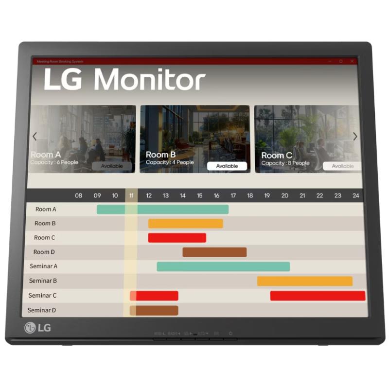 LG 17BR30T-B computer monitor 43.2 cm (17") 1280 x 1024 pixels SXGA LED Touchscreen Tabletop Black