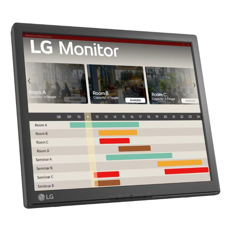 LG 17BR30T-B computer monitor 43.2 cm (17") 1280 x 1024 pixels SXGA LED Touchscreen Tabletop Black 2