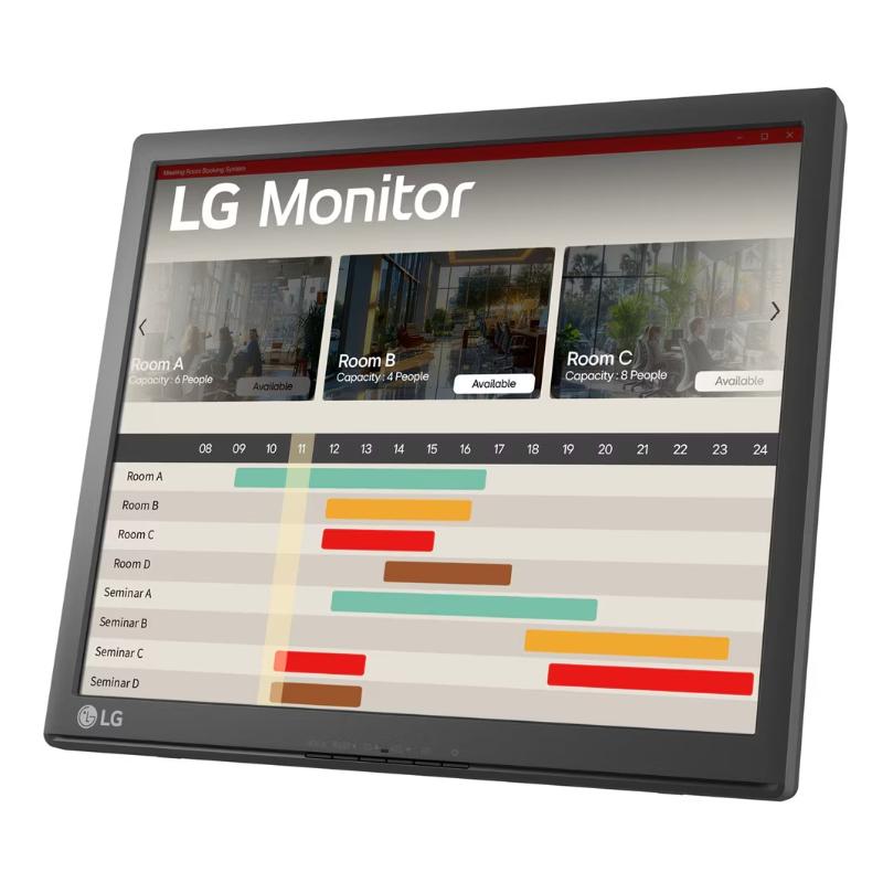 LG 17BR30T-B computer monitor 43.2 cm (17") 1280 x 1024 pixels SXGA LED Touchscreen Tabletop Black 4