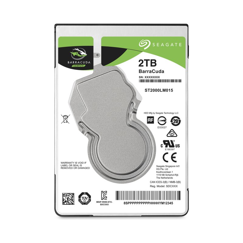 2Tb Barracuda25 Sata 5400 Rpm 128Mb 2.5In