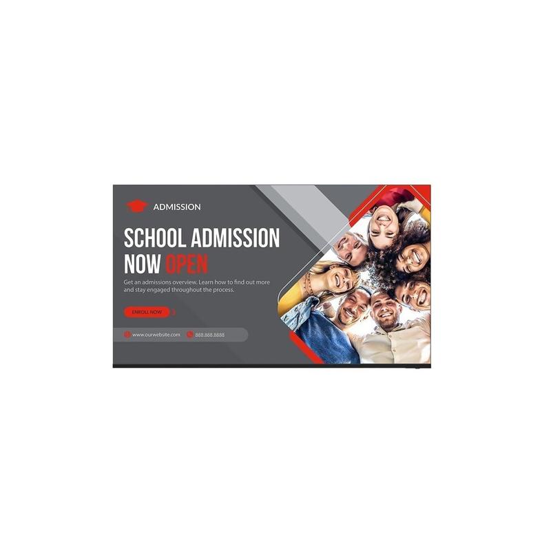 Sharp 4P-B86EJ2U Signage Display Digital signage flat panel 2.17 m (85.6") LED Wi-Fi 400 cd/m² 4K Ultra HD Black Linux