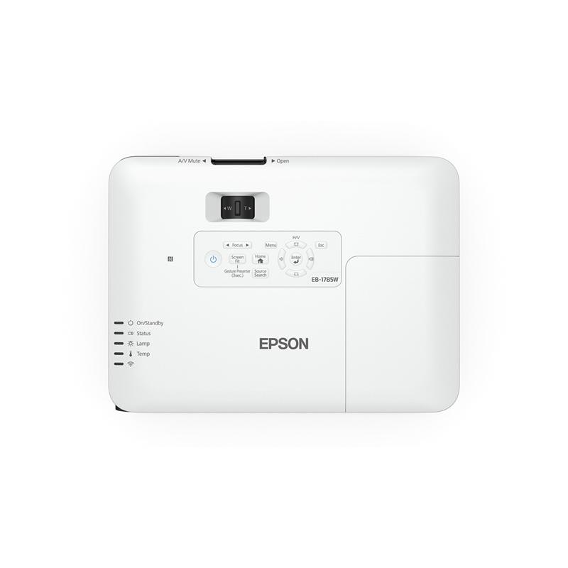 Epson PowerLite 1785W Standard throw projector 3200 ANSI lumens 3LCD WXGA (1280x800) Black, White 4
