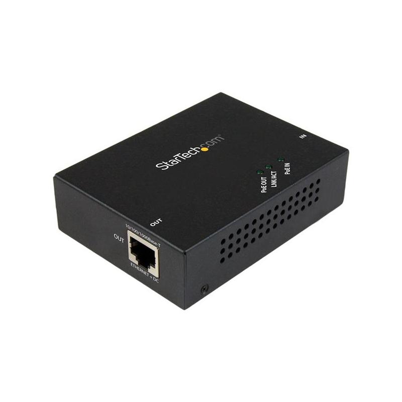 StarTech.com 1-Port Gigabit PoE+ Extender - 802.3at and 802.3af - 100 m (330 ft) - TAA