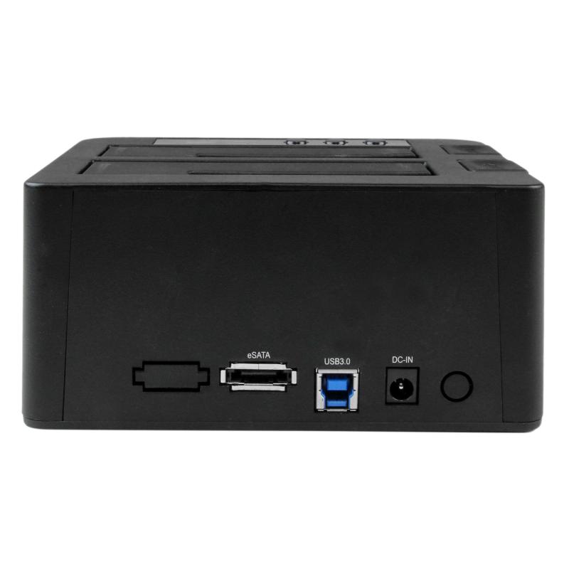 StarTech.com Dual Bay Hard Drive Duplicator, Standalone USB 3.0 (5 Gbps) / eSATA to 2.5/3.5" SATA III HDD/SSD Cloner/Copier, Hard Drive Docking Station, Hard Disk Cloner 3