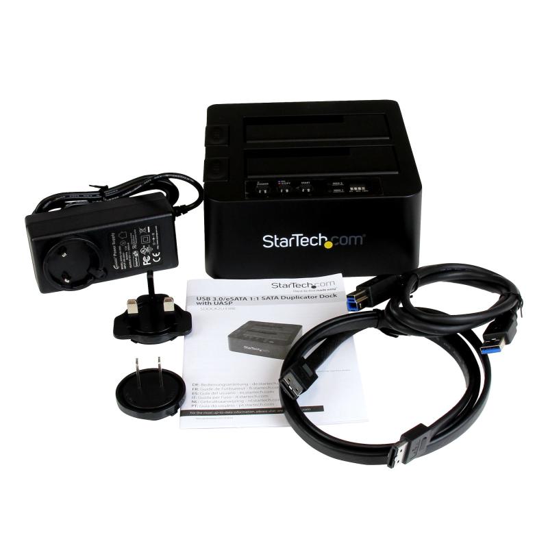 StarTech.com Dual Bay Hard Drive Duplicator, Standalone USB 3.0 (5 Gbps) / eSATA to 2.5/3.5" SATA III HDD/SSD Cloner/Copier, Hard Drive Docking Station, Hard Disk Cloner 4