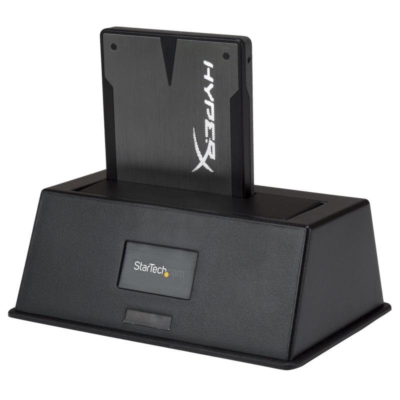 StarTech.com Single Bay USB 3.0 to SATA Hard Drive Docking Station, USB 3.0 (5 Gbps) Hard Drive Dock, External 2.5/3.5" SATA I/II/III HDD/SSD Docking Station, Top-Loading Hard Drive Bay 4