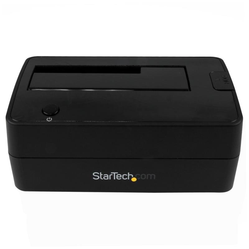 StarTech.com Single Bay USB 3.1 to SATA Hard Drive Docking Station, USB 3.1 (10 Gbps) Hard Drive Dock, External 2.5/3.5" SATA III HDD/SSD Docking Station, Top-Loading Hard Drive Bay 2