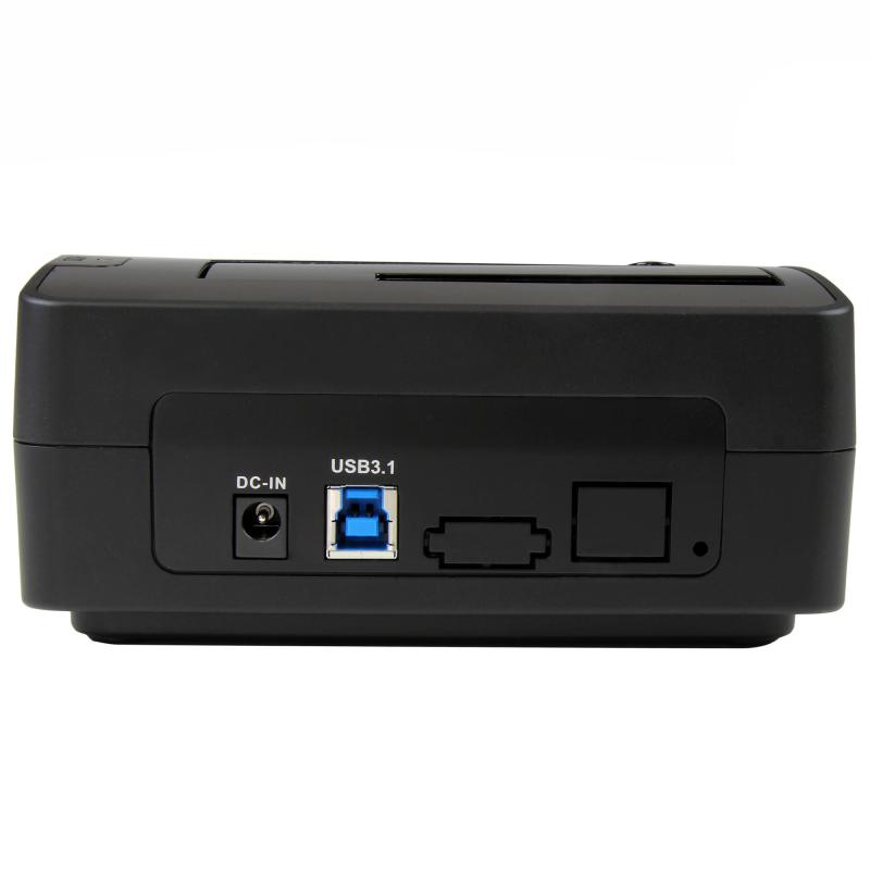 StarTech.com Single Bay USB 3.1 to SATA Hard Drive Docking Station, USB 3.1 (10 Gbps) Hard Drive Dock, External 2.5/3.5" SATA III HDD/SSD Docking Station, Top-Loading Hard Drive Bay 3