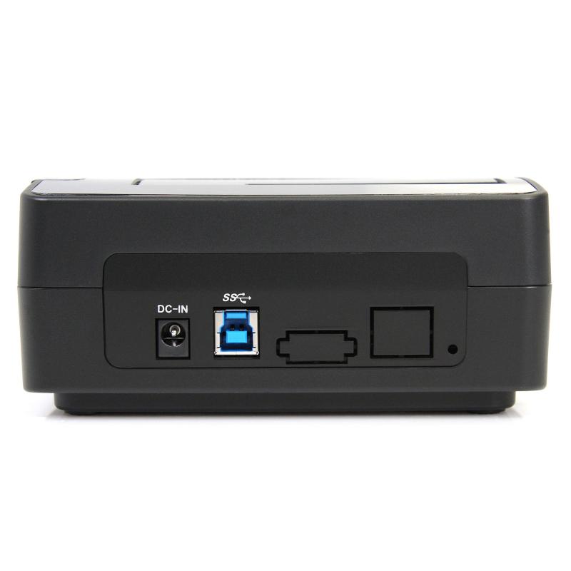 StarTech.com Single Bay USB 3.0 to SATA Hard Drive Docking Station, USB 3.0 (5 Gbps) Hard Drive Dock, External 2.5/3.5" SATA I/II/III HDD/SSD Docking Station, Top-Loading Hard Drive Bay 2