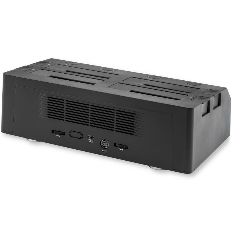 StarTech.com 4-Bay USB to SATA Hard Drive Docking Station, USB 10Gbps, External 2.5" & 3.5" SSD / HDD Dock, SATA III, Hot-Swap Hard Drive Bay, Top-Loading 2