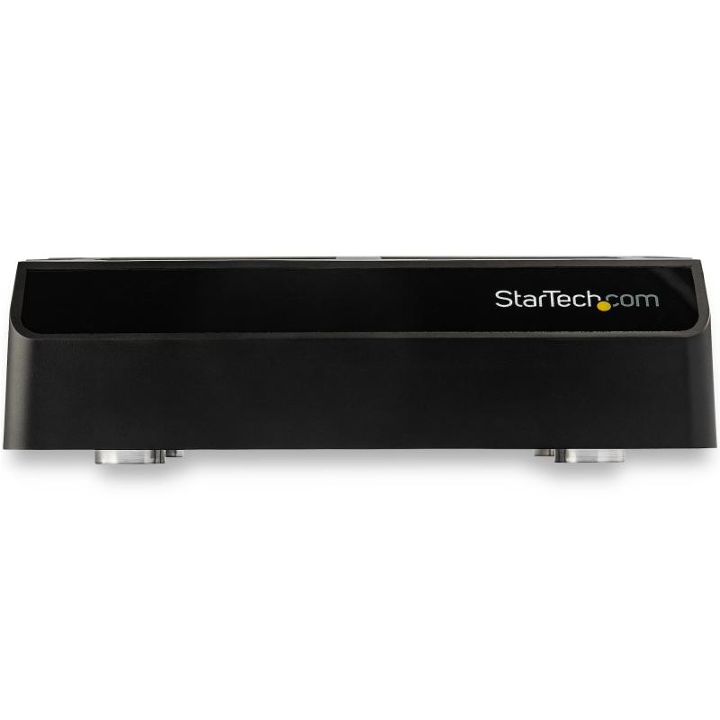 StarTech.com 4-Bay USB to SATA Hard Drive Docking Station, USB 10Gbps, External 2.5" & 3.5" SSD / HDD Dock, SATA III, Hot-Swap Hard Drive Bay, Top-Loading 3
