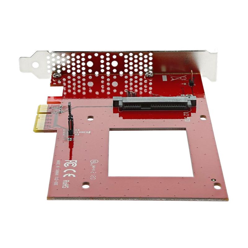 StarTech.com U.2 to PCIe Adapter for 2.5" U.2 NVMe SSD - SFF-8639 - x4 PCI Express 4.0 - TAA 4