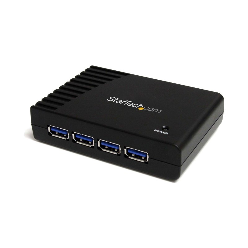 StarTech.com 4 Port Black SuperSpeed USB 3.0 Hub - 5Gbps