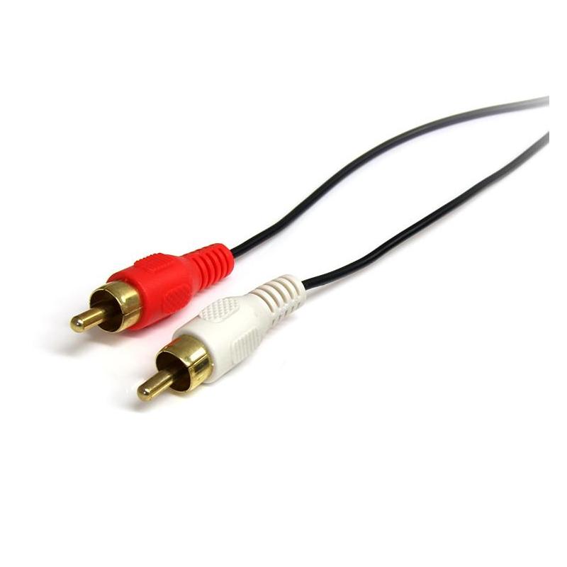 StarTech.com 3 ft Stereo Audio Cable - 3.5mm Male to 2x RCA Male 2