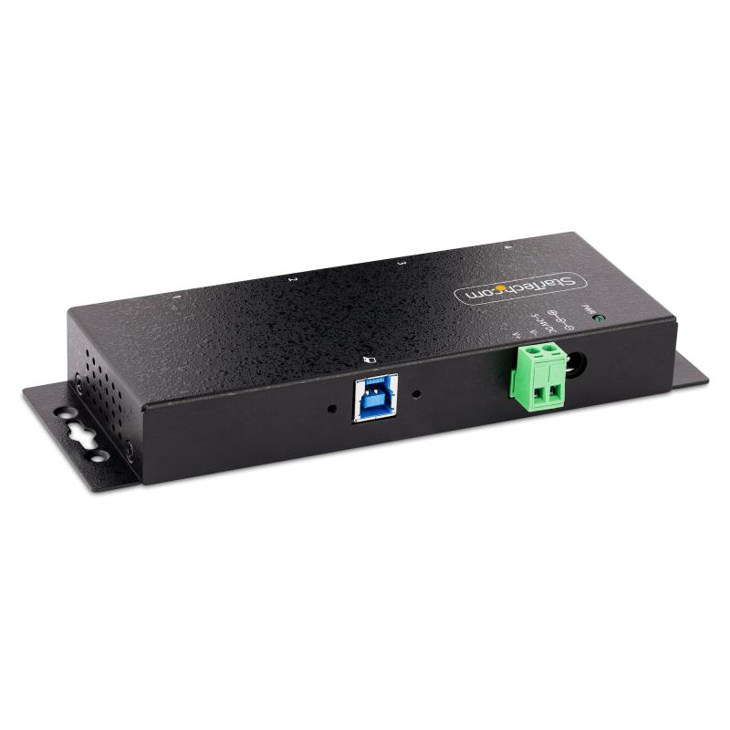 StarTech.com 4-Port Industrial USB 3.0 5Gbps Hub, Rugged USB Hub with ESD Protection, DIN/Wall/Desk Mountable USB-A Hub, USB Expander w/Locking Ports, Heavy Duty - TAA 2