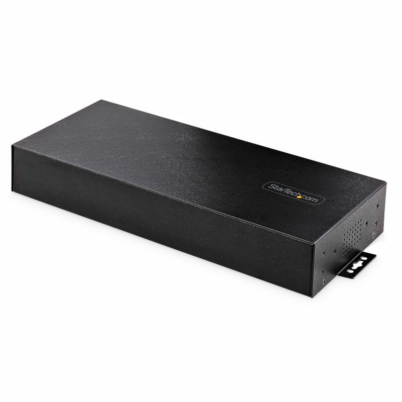 StarTech.com 16-Port Industrial USB 5Gbps Hub with Power Adapter, Metal Enclosure, Mountable, ESD Protection, Terminal Block Power, USB Charging, Dual-Host Switch - TAA 2