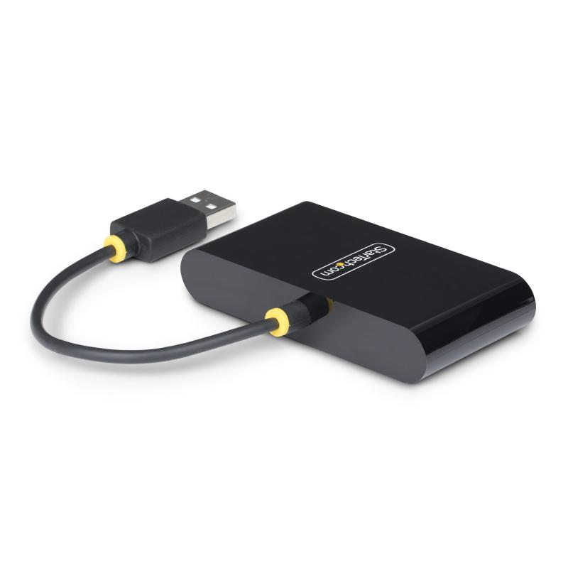 StarTech.com 4-Port USB 2.0 Hub, USB Bus Powered, Small Travel Mini USB Hub, USB 2.0 Splitter, Portable Multi-Port USB Hub, 480Mbps, Overcurrent Protection (OCP) 2