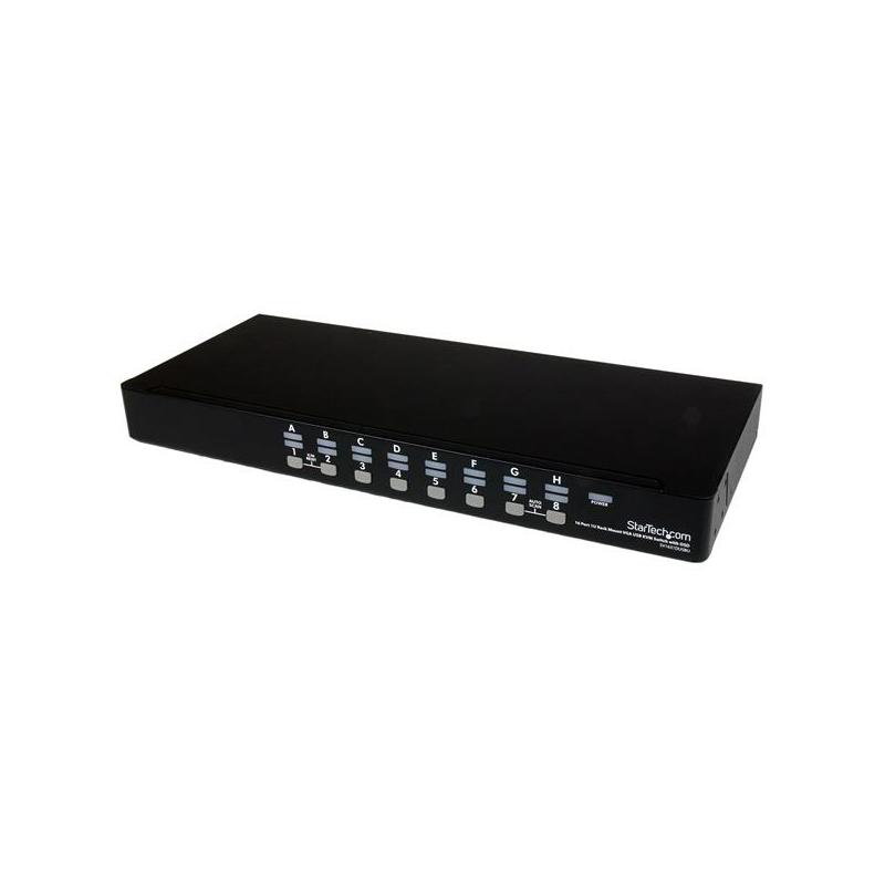 StarTech.com 16 Port 1U Rackmount USB KVM Switch Kit with OSD and Cables - TAA