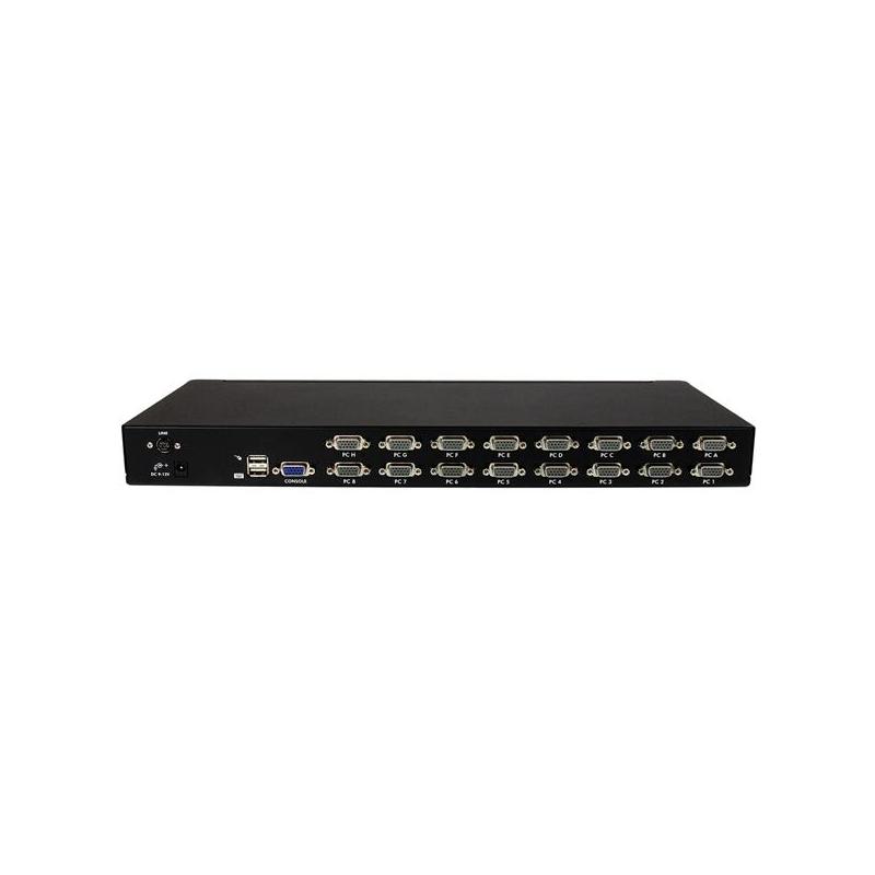 StarTech.com 16 Port 1U Rackmount USB KVM Switch Kit with OSD and Cables - TAA 3