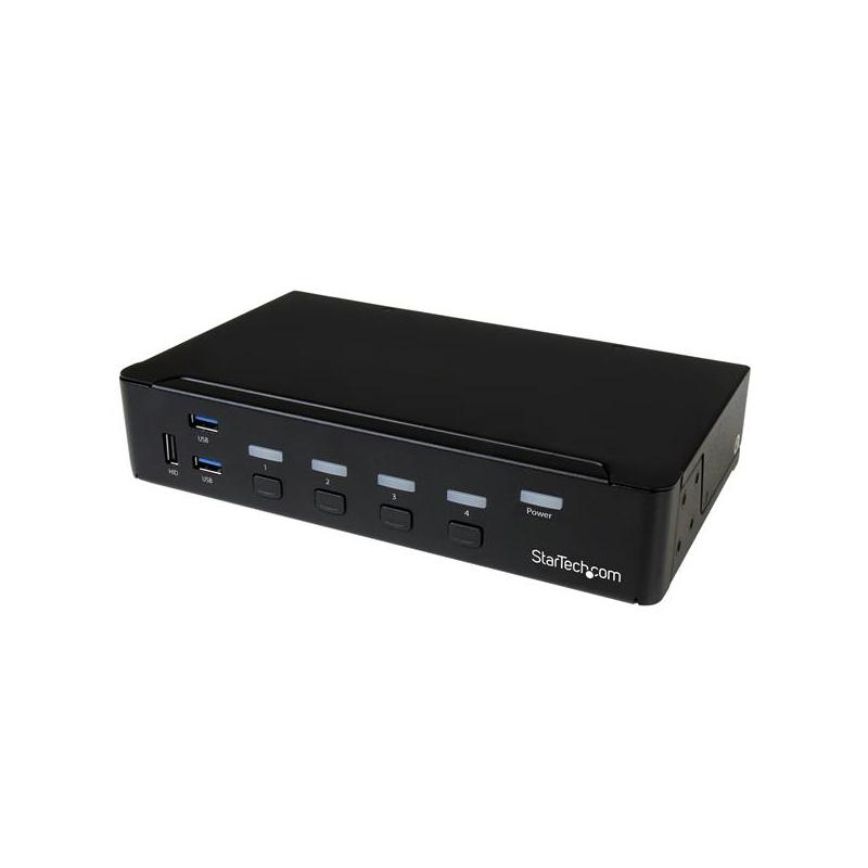 StarTech.com 4-Port DisplayPort KVM Switch - USB 3.0 - 4K 30Hz - TAA