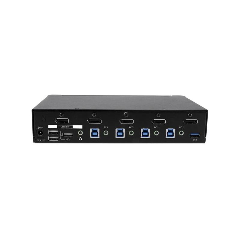 StarTech.com 4-Port DisplayPort KVM Switch - USB 3.0 - 4K 30Hz - TAA 2