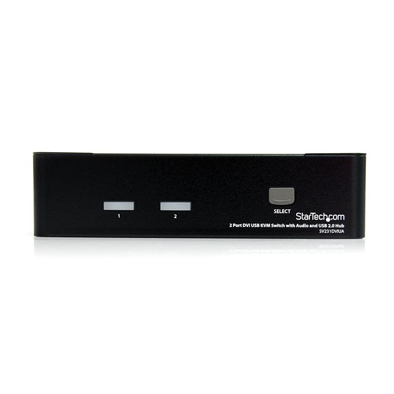 StarTech.com 2 Port DVI USB KVM Switch with Audio and USB 2.0 Hub - TAA 2