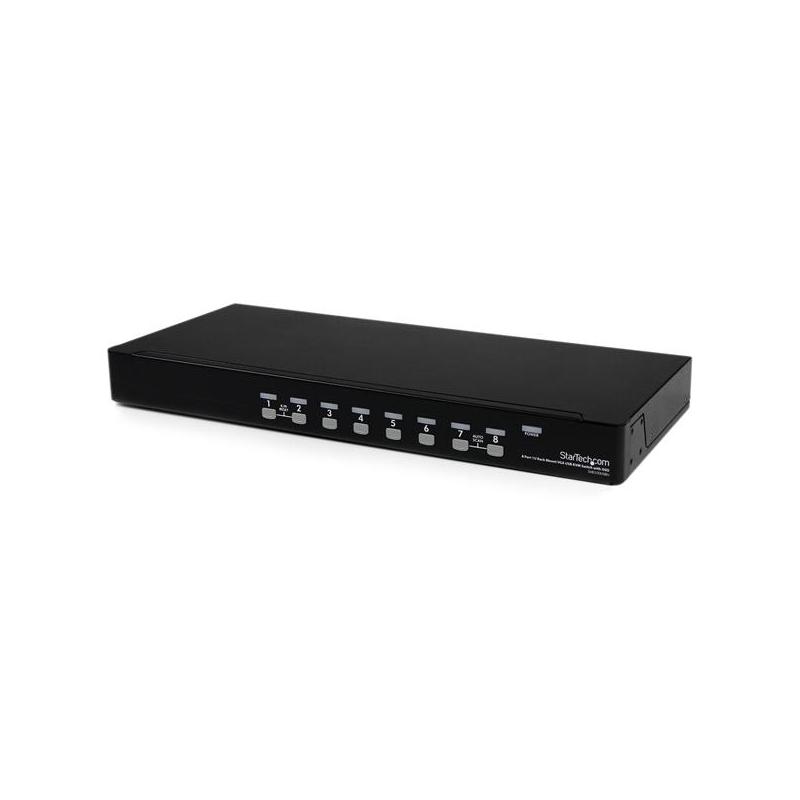 StarTech.com 8 Port 1U Rackmount USB KVM Switch with OSD - TAA
