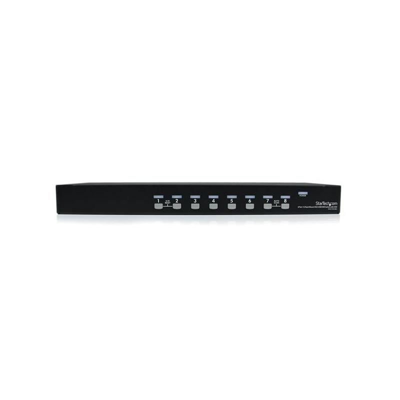 StarTech.com 8 Port 1U Rackmount USB KVM Switch with OSD - TAA 2