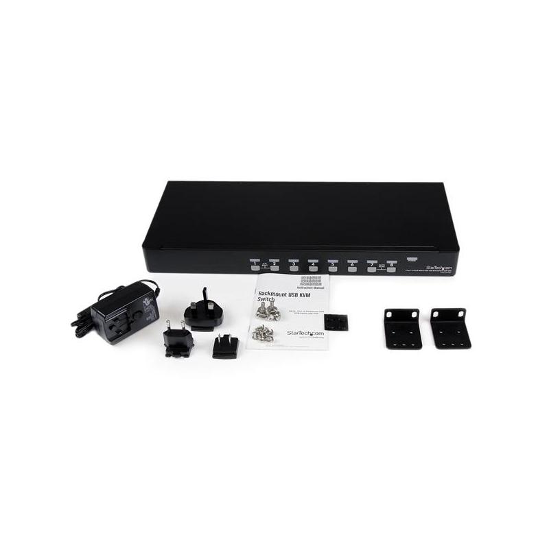 StarTech.com 8 Port 1U Rackmount USB KVM Switch with OSD - TAA 4