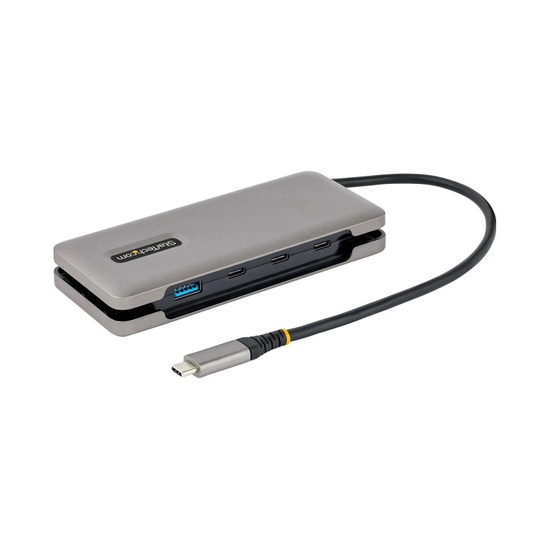 StarTech.com Hub USB-C à 4 Ports - 1x USB A et 3x USB C - Adaptateur Multiport USB 3.1 10Gbps - Alimentation par Bus - Hub USB Type-C avec Câble de 25 cm - Hub/Splitter USB-C vers USB-A Portable