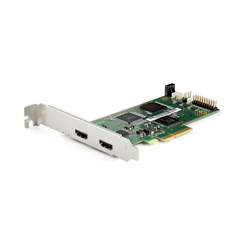 StarTech.com Carte Acquisition HDMI PCIe - Carte Capture Vidéo HDMI 2.0 4K 60Hz PCI Express - HDR10 - Acquisition Vidéo USB PCIe x4 de Bureau - VHS/Streaming Live - Compatible H.264