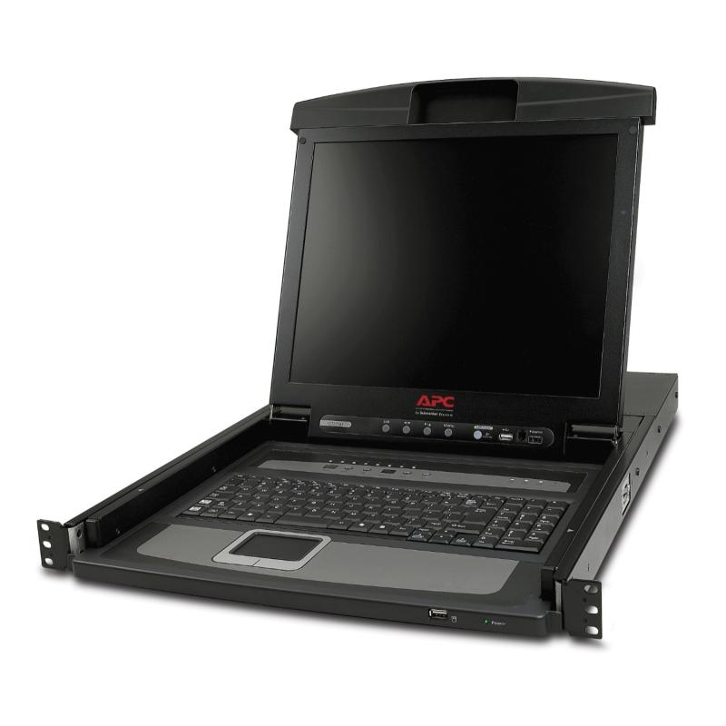 APC 17" Rack LCD Console with Integrated 8 Port Analog KVM Switch