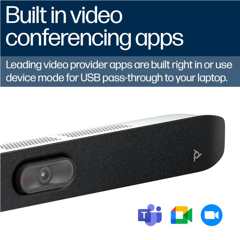 HP Poly Studio X32 All-In-One Video Bar No Radio or No Power Supply TAA 4