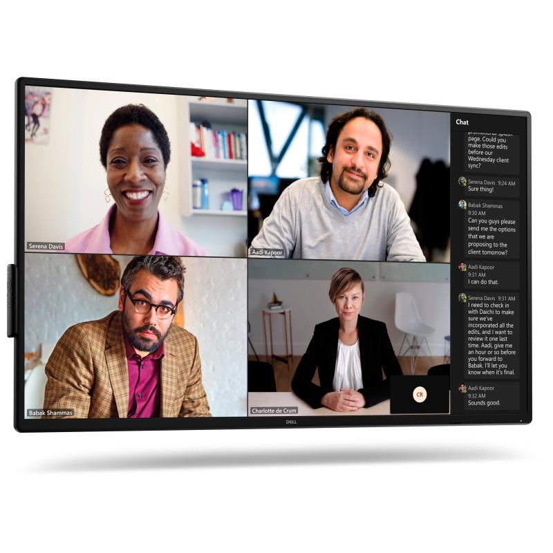 DELL Pro 55 Plus P5525QC Écran plat de signalisation numérique 138,8 cm (54.6") LCD 400 cd/m² 4K Ultra HD Noir