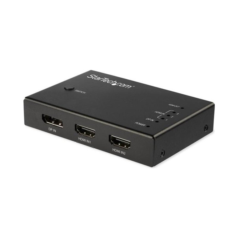 StarTech.com Switch commutateur HDMI 4K 60 Hz à 4 entrées - 3x HDMI 1x DisplayPort