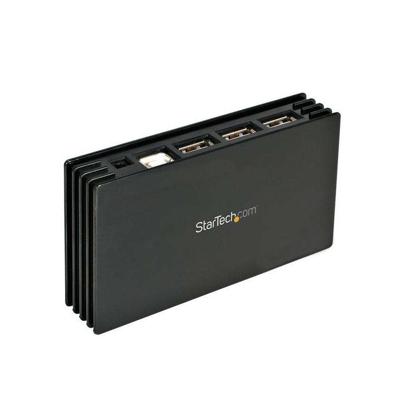StarTech.com 7 Port Compact Black USB 2.0 Hub - TAA