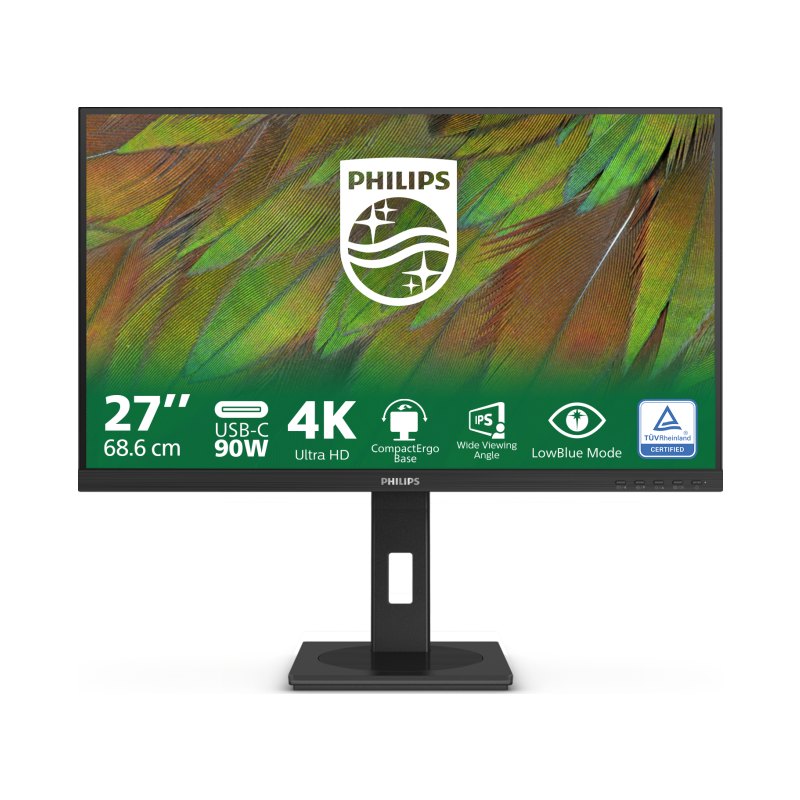 Philips 3000 series 27B1U3900/27 computer monitor 68.6 cm (27") 3840 x 2160 pixels 4K Ultra HD LCD Black