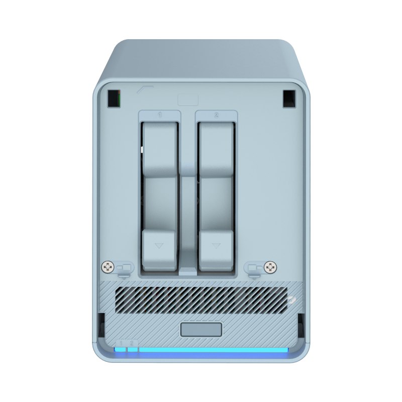 QNAP QMiroPlus-201W NAS Desktop Intel® Celeron® J4125 4 GB DDR4 0 TB QNAP Turbo System Blue