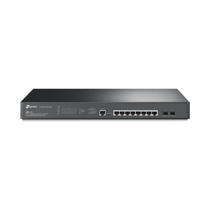 TP-Link JetStream 8-Port 2.5GBASE-T and 2-Port 10GE SFP+ L2+ Managed Switch with 8-Port PoE+