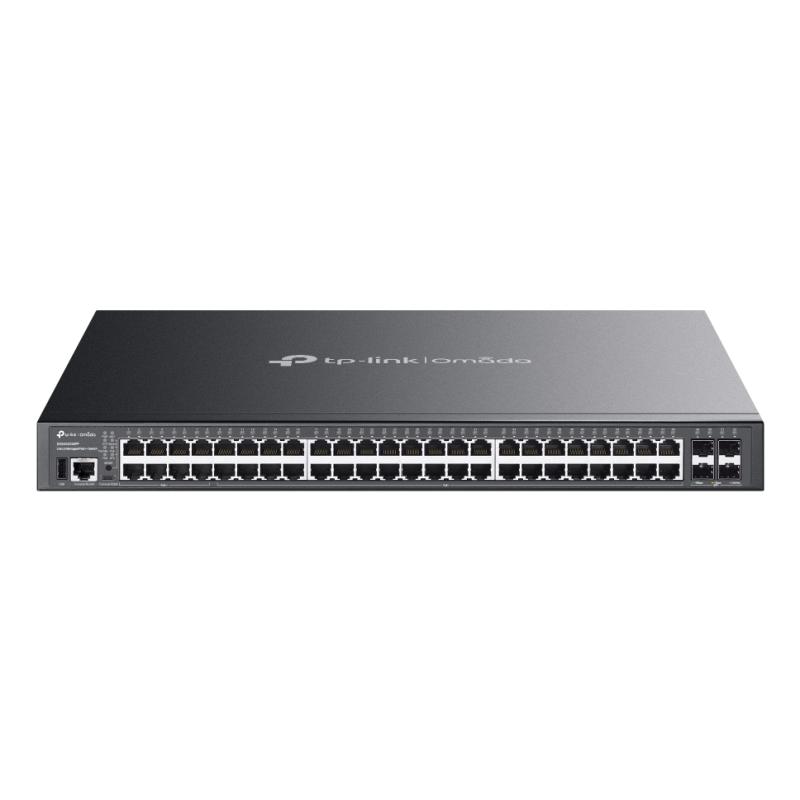 TP-Link Omada SG5452XMPP commutateur réseau Géré L3 Gigabit Ethernet (10/100/1000) Connexion Ethernet, supportant l'alimentation via ce port (PoE) Noir