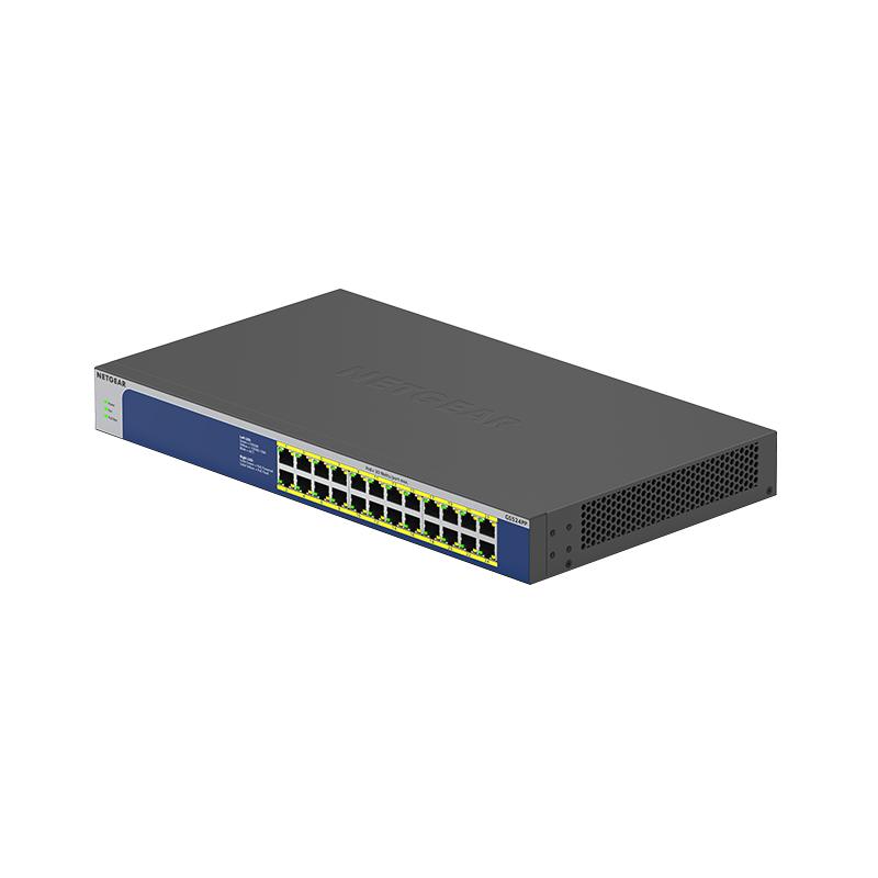 NETGEAR GS524PP Non-géré Gigabit Ethernet (10/100/1000) Connexion Ethernet, supportant l'alimentation via ce port (PoE) Gris