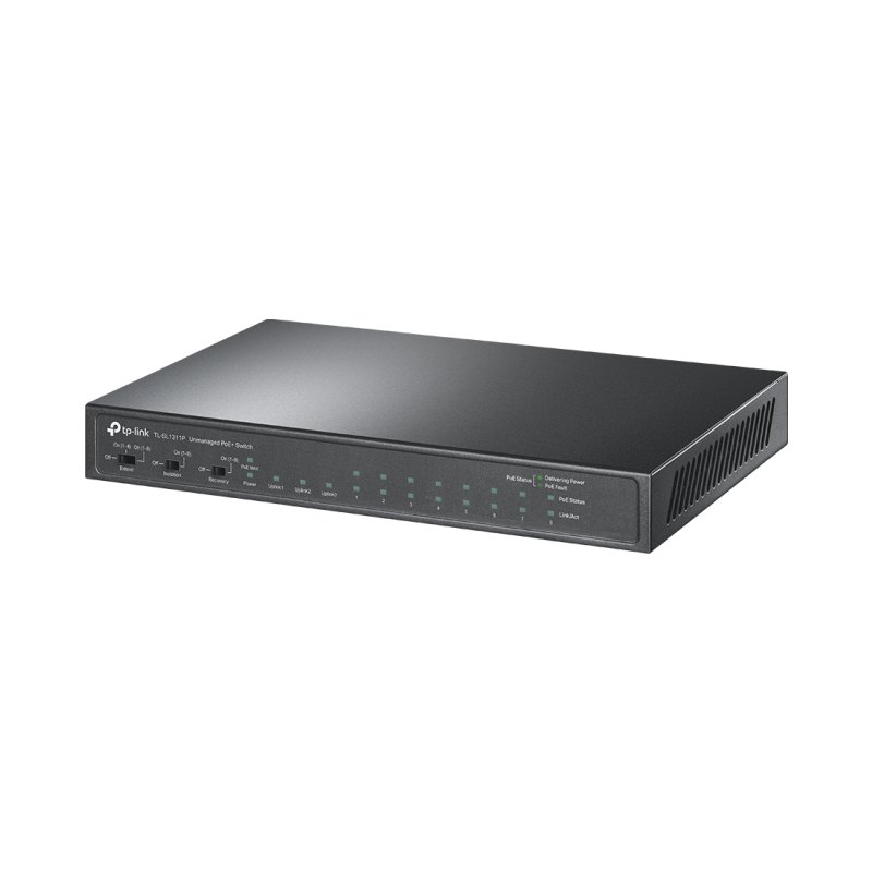 TP-Link 8-Port 10/100Mbps + 3-Port Gigabit Desktop Switch with 8-Port PoE+