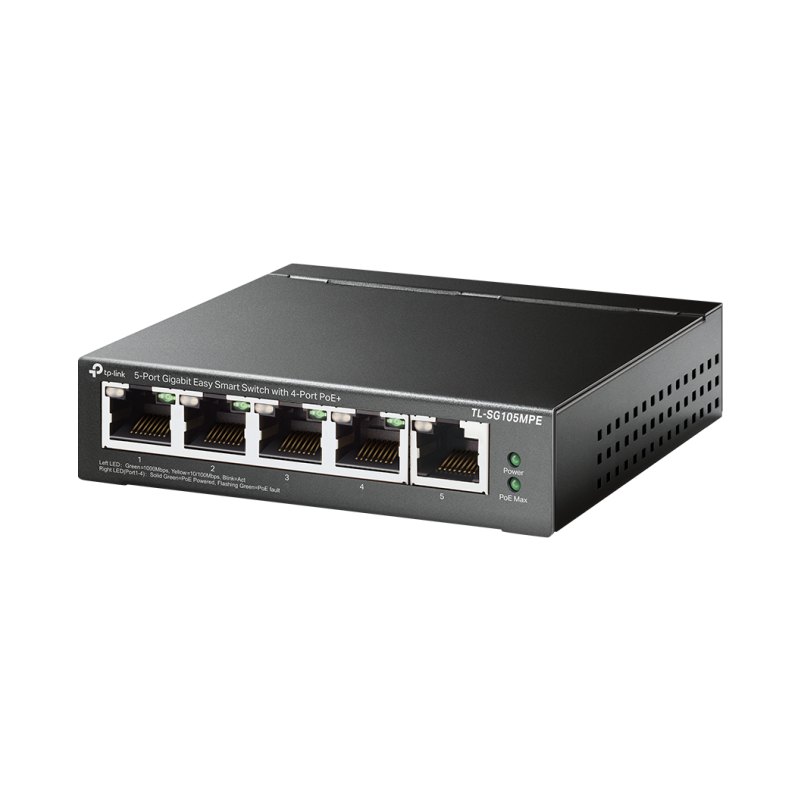 TP-Link 5-Port Gigabit Easy Smart Switch with 4-Port PoE+