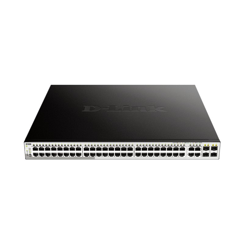 D-Link 52-Port PoE Gigabit Smart Managed Switch including 4 x 100/1000Mbps Combo Ports